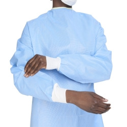 Non-Reinforced Surgical Gown with Towel ULTRA Large Blue Sterile AAMI Level 3 Disposable (M-217165)