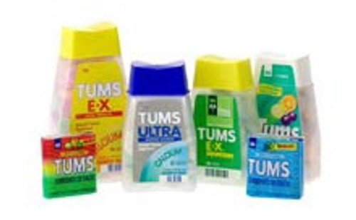 Antacid Tums® Extra Strength 750 mg Strength Chewable Tablet 96 per Bottle (M-247507)