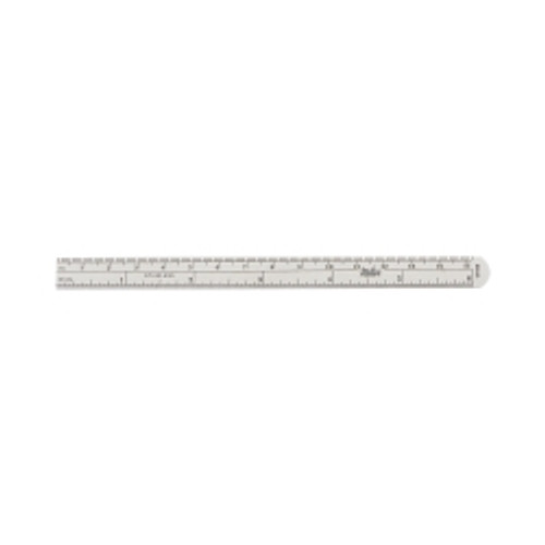 Ruler Stainless Steel 1/2 X 6 Inch (M-249724)