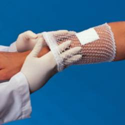 Elastic Net Retainer Dressing Surgilast® Tubular Elastic 10 Yard Size 5 White Small Head / Shoulder / Thigh NonSterile (M-256137)