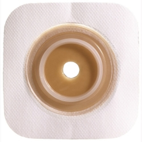 Ostomy Barrier Sur-Fit Natura® Trim to Fit, Standard Wear Stomahesive® Tan Tape 57 mm Flange Sur-Fit® Natura® System Hydrocolloid 1-3/8 to 1-3/4 Inch Opening 5 X 5 Inch (M-325402)