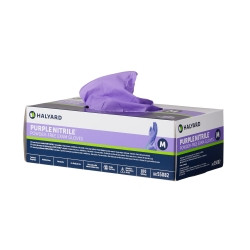 Exam Glove Purple Nitrile® Medium NonSterile Nitrile Standard Cuff Length Textured Fingertips Purple Chemo Tested (M-365061)