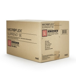 Exam Glove Supreno® SE Large NonSterile Nitrile Standard Cuff Length Textured Fingertips Blue Not Rated,78296  (100/BX)