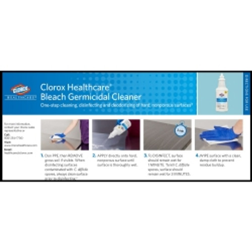 Clorox Healthcare® Bleach Germicidal Surface Disinfectant Cleaner Manual Squeeze Liquid 32 oz. Bottle Fruity Floral Bleach Scent NonSterile (M-369427)