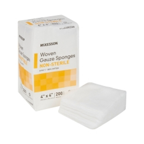 Gauze Sponge McKesson 4 X 4 Inch 200 per Pack NonSterile 8-Ply Square (M-440028)