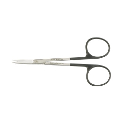 Iris Scissors Miltex® SuperCut 4-1/2 Inch Length OR Grade German Stainless Steel NonSterile Finger Ring Handle Curved Blade Sharp Tip / Sharp Tip (M-454698)