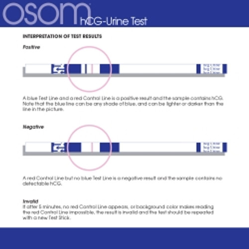 Reproductive Health Test Kit OSOM® hCG Pregnancy Test 50 Tests CLIA Waived (M-460740)
