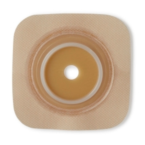 Ostomy Barrier Sur-Fit Natura® Trim to Fit, Extended Wear Durahesive® Tan Tape 45 mm Flange Hydrocolloid 1 to 1-1/4 Inch Opening 4 X 4 Inch (M-461920)