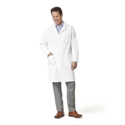 Lab Coat White Medium Knee Length 65% Polyester / 35% Cotton Reusable (M-465610)
