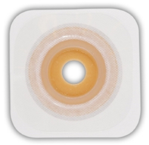 Ostomy Barrier Esteem synergy® Trim to Fit, Extended Wear Durahesive® White Tape 100 mm Flange Hydrocolloid 7/8 to 1-1/4 Inch Opening 4 X 4 Inch (M-472726)