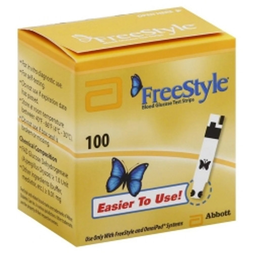 Blood Glucose Test Strips FreeStyle® 50 Strips per Pack (M-489528)