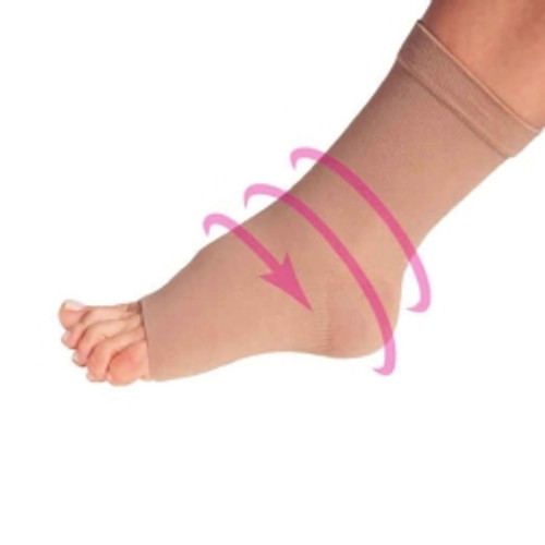 Compression Sleeve Pedi-Smart® Size 6 Beige Ankle (M-498542)