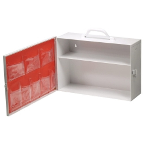 First Aid Cabinet Mobile Stainless Steel 2 Shelves (M-502241)