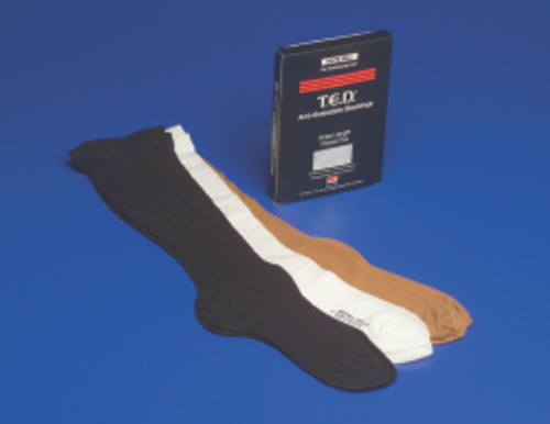 Anti-embolism Stocking T.E.D.™ Knee High Medium / Regular Black Closed Toe (M-520357)