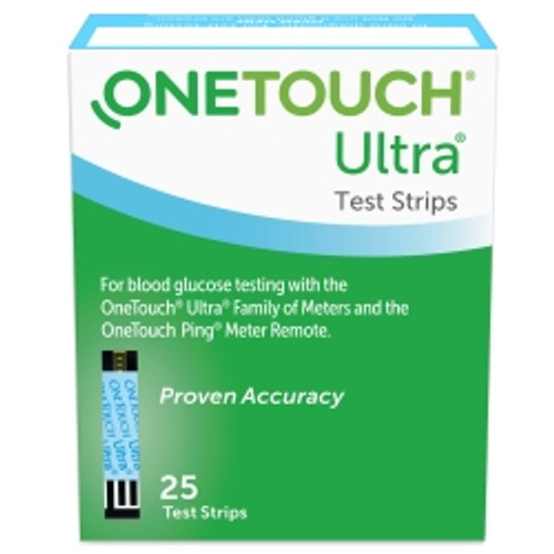 Blood Glucose Test Strips OneTouch® Ultra® 2 25 Strips per Pack (M-526621)