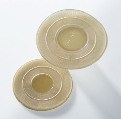 Pediatric Ostomy Barrier Assura® AC Trim to Fit, Standard Wear 27 mm Flange Purple Code System 0 to 1 Inch Opening,80505  (10/BX)