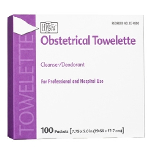 Obstetrical Cleansing Towelette Hygea® Individual Packet Scented 100 Count (M-544410)