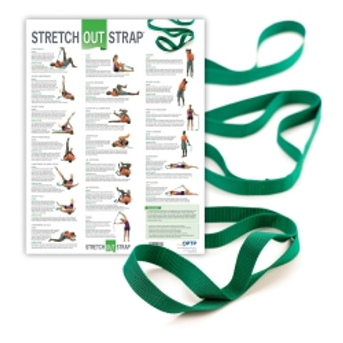 Stretch Assist Strap With Poster Stretch-Out® 6 Foot Length Green (M-548441)