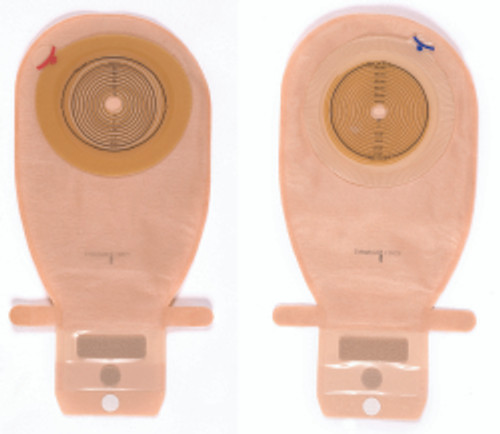 Ostomy Pouch Assura® EasiClose™ One-Piece System 11 Inch Length Flat, Pre-Cut 30 mm Stoma Drainable (M-550849)