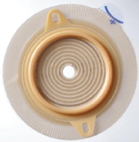 Ostomy Barrier Assura® Precut, Extended Wear Silicone Based Adhesive 50 mm Flange Red Code System Synthetic Resin 1-3/8 Inch Opening (M-551352)