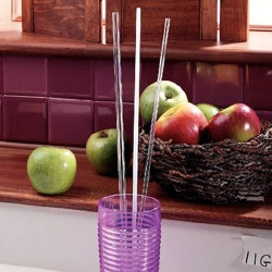 Flexible Drinking Straw Preffered 18 Inch Length Clear (M-571949)