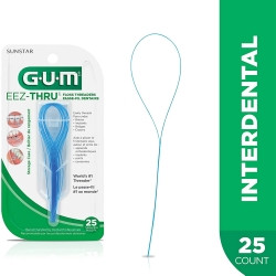 Dental Floss Threader G·U·M™ EeZ-Thru™ Satin Mint Flavor,81449 (25