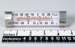 Refrigerator / Freezer Thermometer Fahrenheit / Celsius -40° to +80°F (-40° to +25°C) Without External Probe Multiple Mounting Options Does Not Require Power (M-583766)