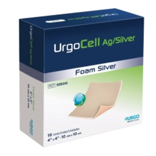 Silver Foam Dressing UrgoCell™ Ag 4 X 4 Inch Square Sterile (M-628495)