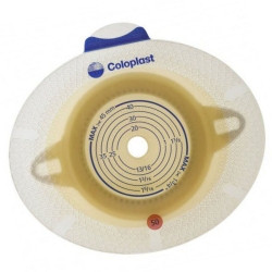 Ostomy Barrier SenSura® Click Trim To Fit, Standard Wear Double Layer Adhesive 40 mm Flange Green Code System 3/8 to 1-3/8 Inch Opening,82081  (5/BX)