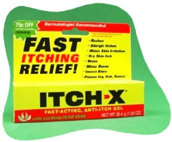 Itch Relief Itch-X® 1% - 10% Strength Gel 1.25 oz. Tube,82325  (1/EA)