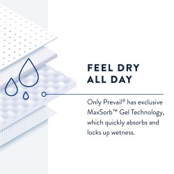 Bladder Control Pad Prevail® Daily Pant Liners 12-1/2 Inch Length Moderate Absorbency Polymer Core Small,82338  (1/BG)