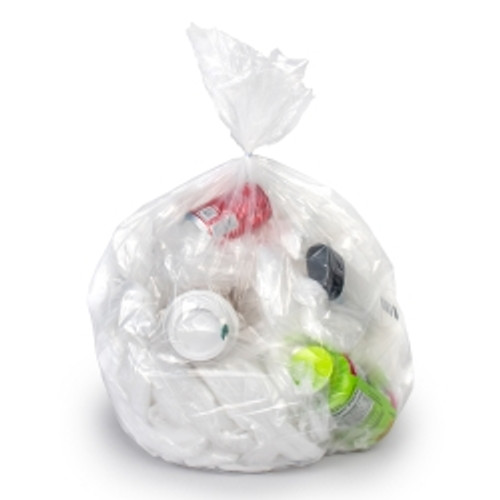 Trash Bag Colonial Bag 60 gal. Clear LLDPE 1.35 mil 38 X 58 Inch X-Seal Bottom Flat Pack (M-678182)