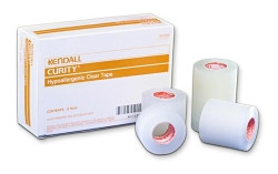 Medical Tape Kendall™ Hypoallergenic Clear Transparent 3 Inch X 10 Yard Plastic NonSterile,82571  (40/CS)