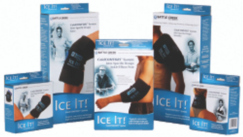 Cold Pack Ice It!® E-Pack Single Knee / Shoulder 6 X 12 Inch Vinyl / Gel Reusable (M-723877)
