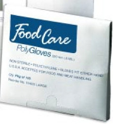 Food Service Glove Foodcare™ Large Textured Clear Polyethylene (M-724026)