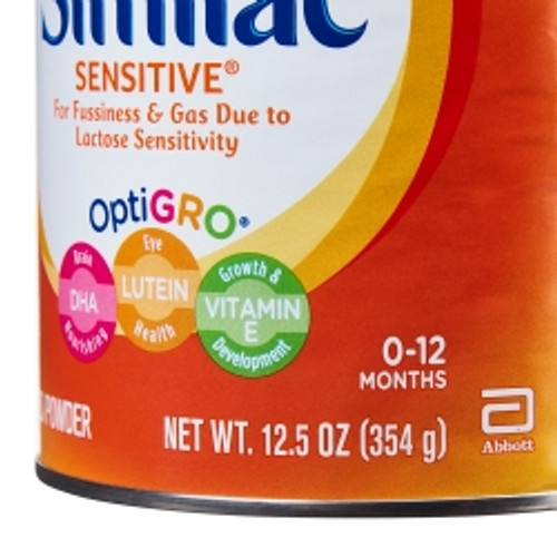 Infant Formula Similac Sensitive® Unflavored 12.5 oz. Can Powder Iron Lactose Sensitivity (M-746700)