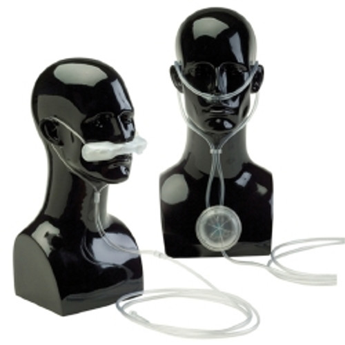 ETCO2 Nasal Sampling Cannula with O2 Delivery Continuous Flow Oxymizer® Adult Mustache Style Nasal Prong (M-747291)