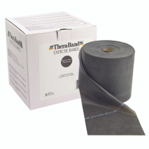 Exercise Resistance Band TheraBand® Black 5 Inch X 50 Yard X-Heavy Resistance (M-772258)