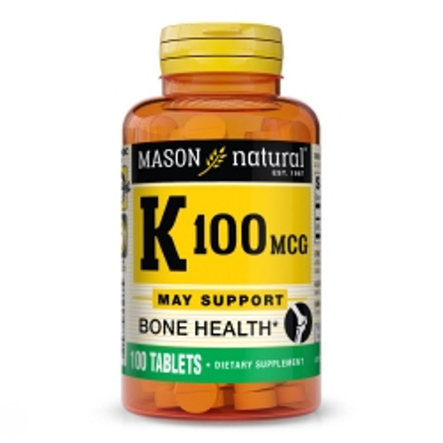 Vitamin Supplement Mason Natural® Vitamin K 100 mcg Strength Tablet 100 per Bottle (M-780136)