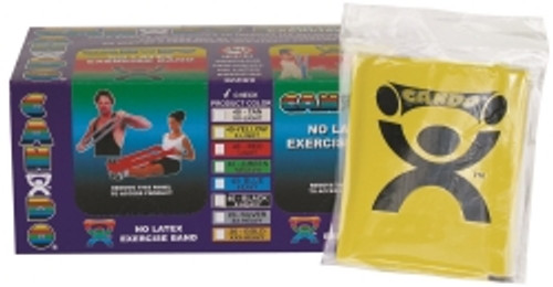 Exercise Resistance Band CanDo® Yellow 5 Inch X 4 Foot X-Light Resistance (M-803446)