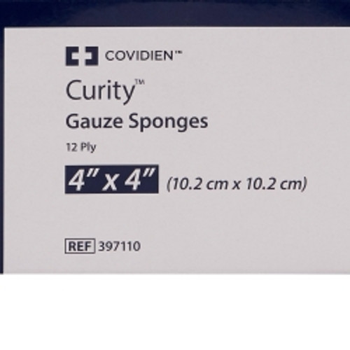 Gauze Sponge Curity™ 4 X 4 Inch 10 per Pouch Sterile 12-Ply Square (M-807703)