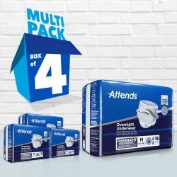 Unisex Adult Absorbent Underwear Attends® Overnight Pull On with Tear Away Seams Medium Disposable Heavy Absorbency,84832  (16/BG)