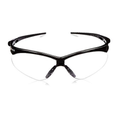 Safety Glasses Jackson Safety® Nemesis Wraparound Clear Tint Polycarbonate Lens Black Frame Over Ear One Size Fits Most (M-831843)