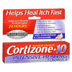Itch Relief Cortizone-10® Intensive Healing 1% Strength Cream 2 oz. Tube (M-833609)