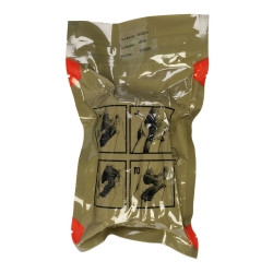 Trauma Pressure Dressing with Wrap ETD™ 4 X 70 Inch C-Clasp Closure Tan / White Sterile Standard Compression (M-835141)