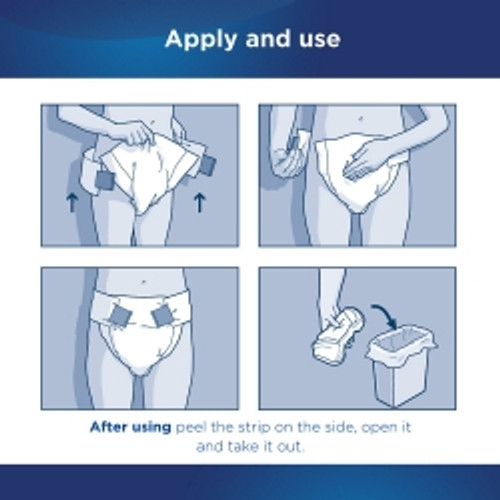 Unisex Adult Incontinence Brief Attends® Care Medium Disposable Moderate Absorbency (M-842976)