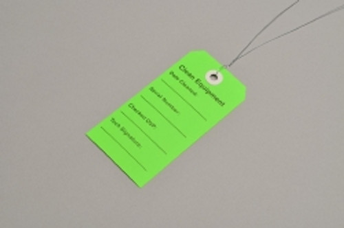Equipment Tag Elkay Plastics For DME/HME Equipment Green 2-5/16 X 4-3/4 Inch 2-5/16 X 4-3/4 Inch Card Stock 500 per Case (M-847266)