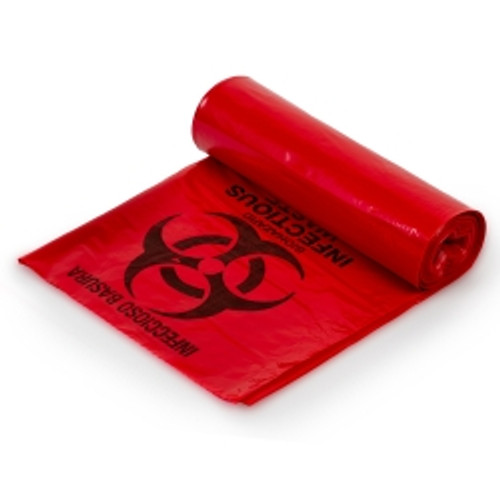 Infectious Waste Bag Colonial Bag 45 gal. Red Bag LLDPE 40 X 46 Inch (M-854537)