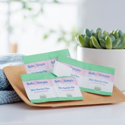 Skin Barrier Wipe Safe N Simple™ 43% / 20% Strength Isopropyl Alcohol / Butyl Ester of PVM/MA Copolymer Individual Packet NonSterile,86005  (50/BX)