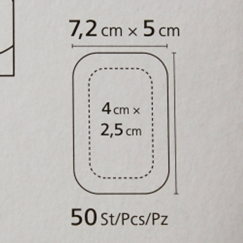 Adhesive Dressing Cosmopor® 2 X 2- 4/5 Inch Nonwoven Rectangle White Sterile (M-897599)